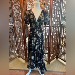 Ralph Lauren, Denim and supply Black and White Wrap Maxi Dress